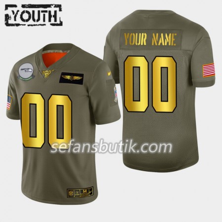 Seattle Seahawks Tröjor Custom Nike 2019 Salute to Service 100th - Barn Seattle Seahawks Tröjor Custom Nike 2019 Salute to Service 100th - Barn